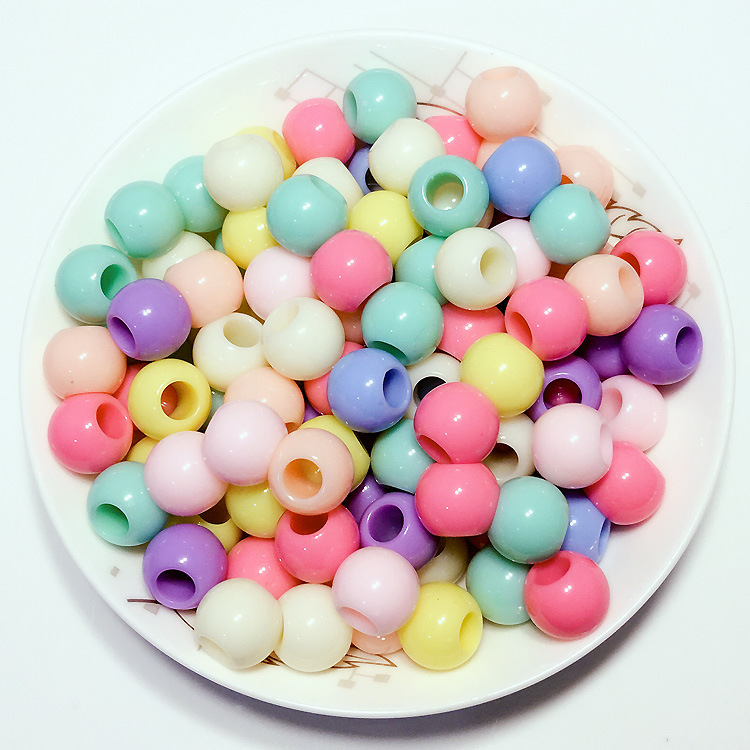 50Pcs Colourful Dread Dreadlock Beads Mix Hair Braid Cuff Clip 6mm Hole