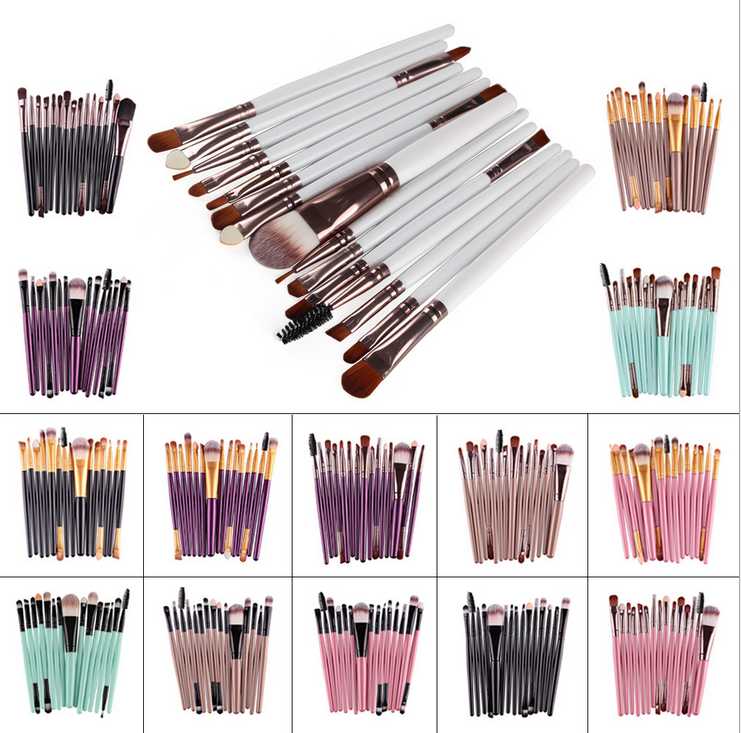 15Pcs Professional Make up Brushes Set Foundation Blusher Powder Eyeshadow Blending Eyebrow Makeup Brushes
15Pcs Professional Make up Brushes Set Foundation Blusher Powder Eyeshadow Blending Eyebrow Makeup Brushes