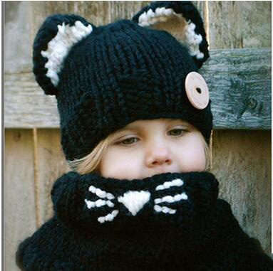 Korean Style Children's Cute Cat Knitted Hats Scarves Sets Winter Keep Warm Cartoon Kid's Hat Scarves Sets Woolen Beanie
Korean Style Children's Cute Cat Knitted Hats Scarves Sets Winter Keep Warm Cartoon Kid's Hat Scarves Sets Woolen Beanie