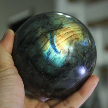 NATURAL Labradorite Crystal sphere ball blue Orb Gem Stone0