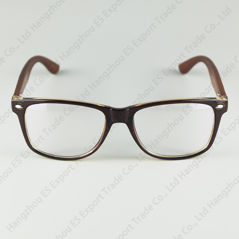 Classical Rice Rivet Frame Optical Glasses With Real Wood Legs Hand Make Fashion Eyewear 4 Colors