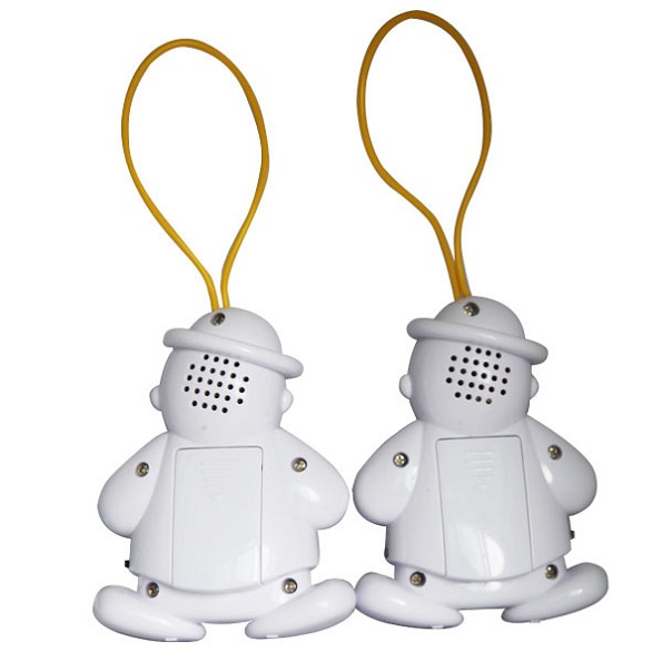 Wireless Infant Baby Alarm Sleep Cry Detector Monitor Safe Call Baby Care Watcher Reminder Alarm Lovely Snowman Design 2pc