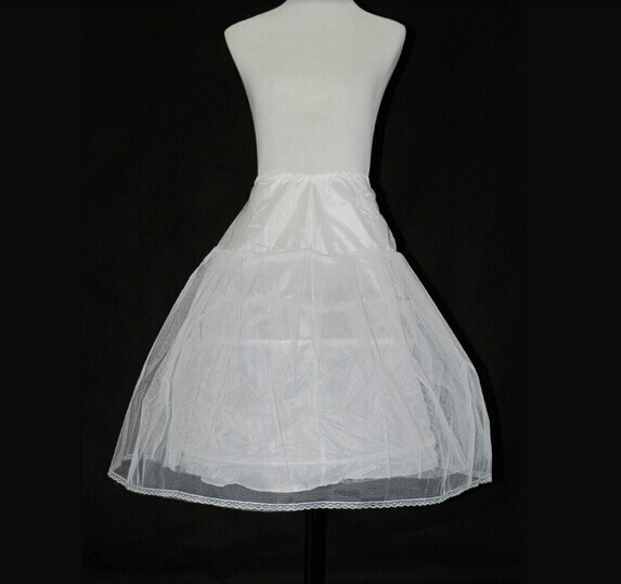 2017 Latest Children Petticoats Wedding Bride Accessories Little Girls Crinoline White Long Flower Girl Formal Dress Underskirt