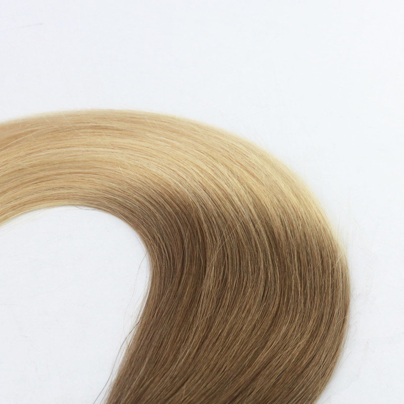 Ombre Color #6#613 High Quality Tape in Hair Extensions Seamless Virgin Human Hair Skin Weft Slik Straight Tape on Extension 100g Per Piece