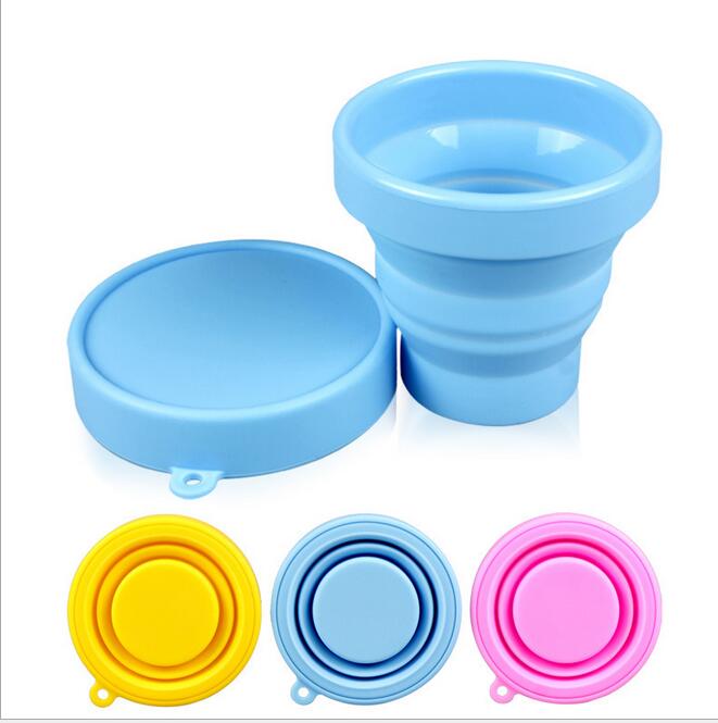 Portable folded outdoor wine Telescopic Collapsible cup adjusted silicone water bottle novely flask kids gift mugs Z260202