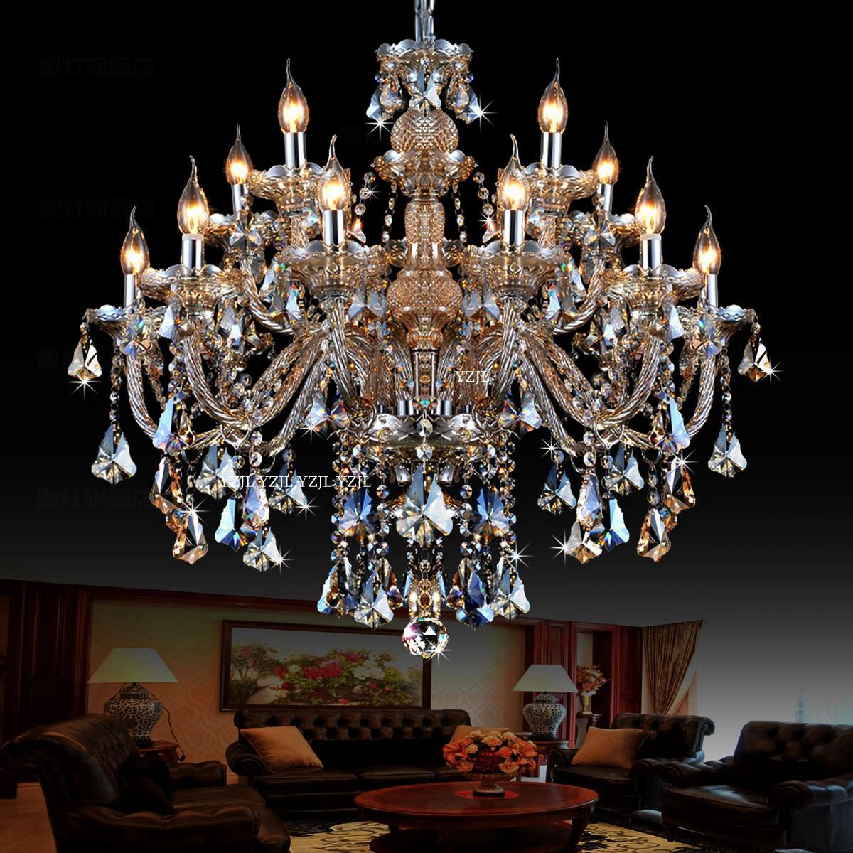 European chandelier light crystal chandelier adorn duplex Villa large double dining room living room chandelier crystal light
European chandelier light crystal chandelier adorn duplex Villa large double dining room living room chandelier crystal light