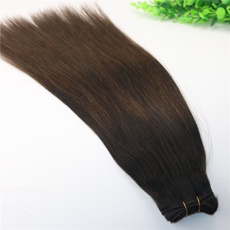 Wholesale Hair Products Human Hair Weave Bundles Brazilian Virgin Hair Extensions Balayage Ombre Brown Two Tone 1B/#4