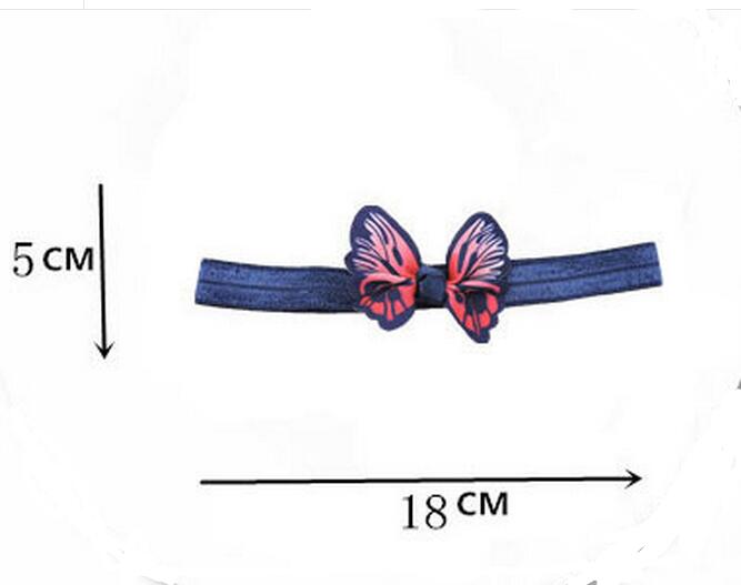 20pcs newest stretchy Hairbands hair Accessories with 3D simulation butterfly hair bows flowers headbands hair band SG8649