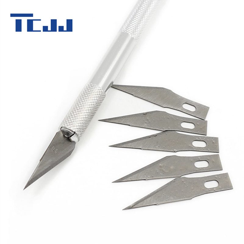 wholesale stainless steel pastry fruit sculpting knife 6 pcs carving tool cake decorating tools cutting model baking cutter