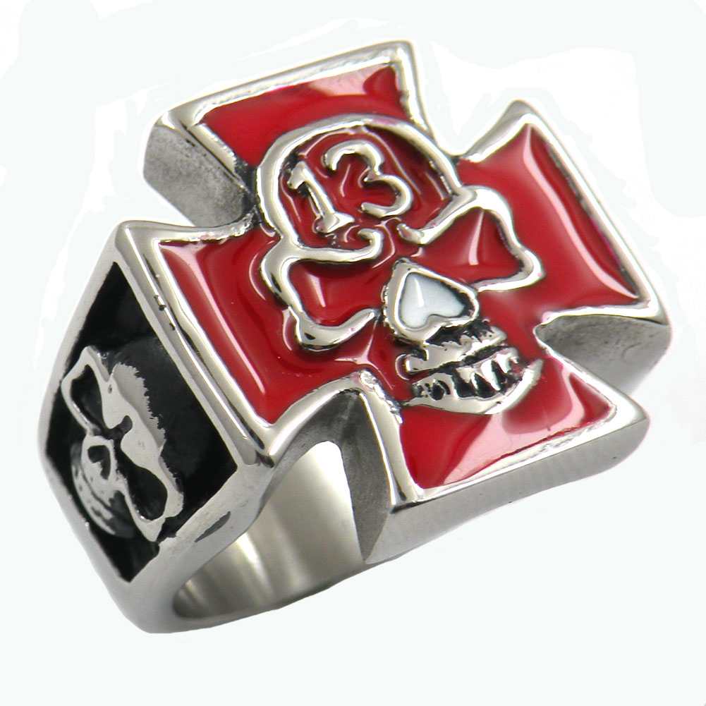 FANSSTEEL Stainless steel punk vintage mens jewelry gothic 13 on the head of SKULL biker RINGGIFT FOR BROTHERS SISTERS
FANSSTEEL Stainless steel punk vintage mens jewelry gothic 13 on the head of SKULL biker RINGGIFT FOR BROTHERS SISTERS