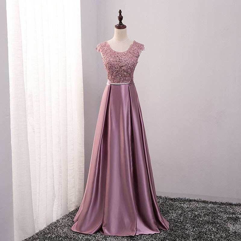 2022 new arrival Pink party evening dresses long prom dress Vestido de Festa A-line appliques gown sexy V-opening back