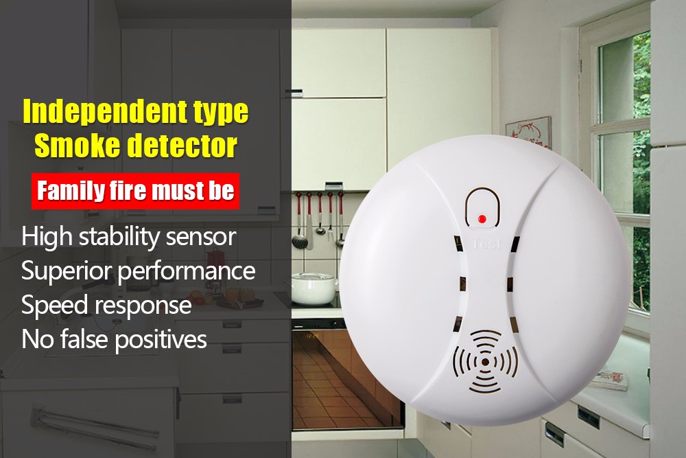 Wireless Fire Smoke Detector WIFI GSM Home Security Smoke Alarm Sensor For Touch Keypad Panel wifi GSM Home Security System