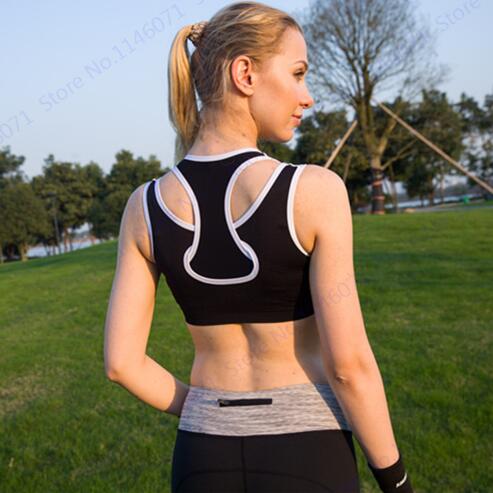 Double Layer Seamless Sport Bra Top Black Wireless Yoga Bras Lady Shockproof Running Racerback Absorb Sweat Fitness Gym Clothing