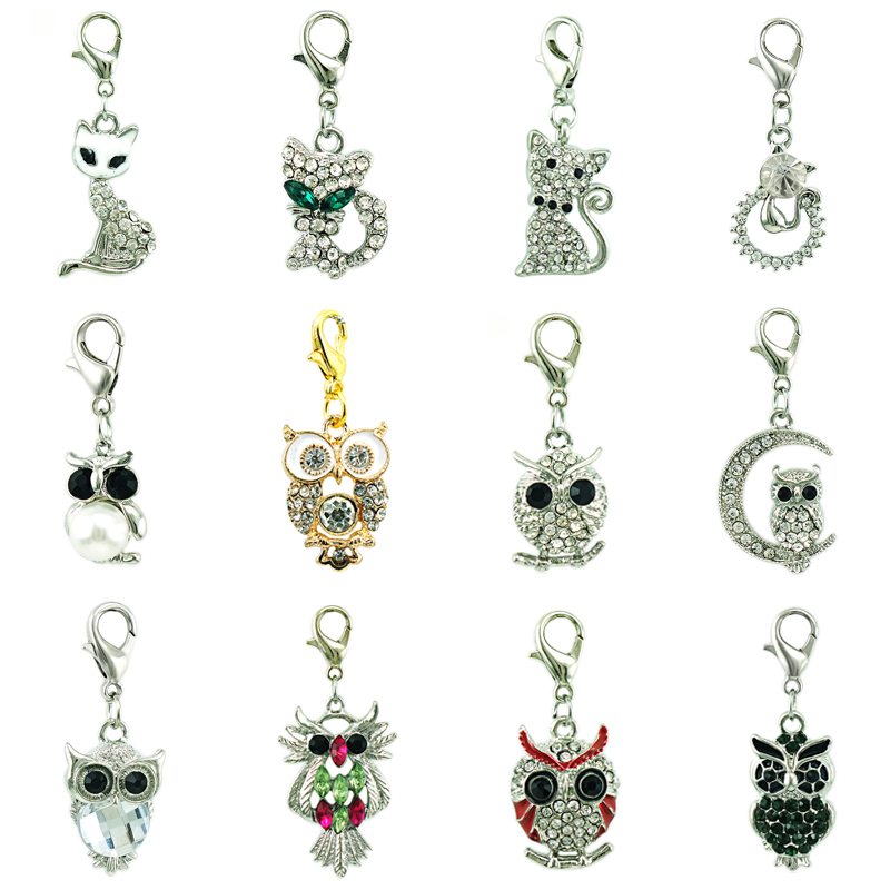 12pcs/Lot Mix Sale White Rhinestone Floating Animal Charms With Lobster Clasp Pendants DIY For Jewelry Making Accessories Wholesale
12pcs/Lot Mix Sale White Rhinestone Floating Animal Charms With Lobster Clasp Pendants DIY For Jewelry Making Accessories Wholesale