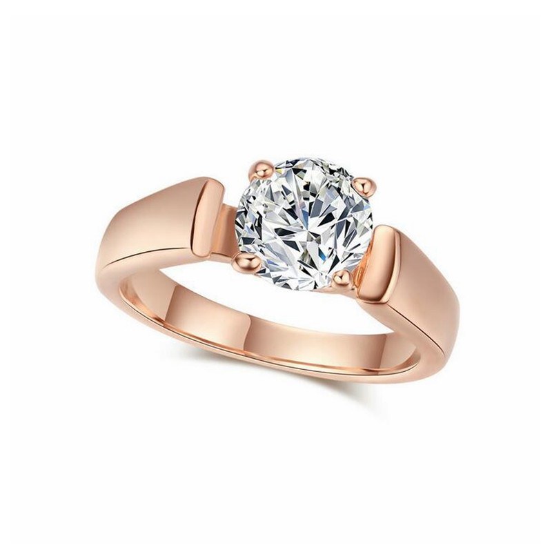 Jewelry engagement rings ladies fashion ol 18K rose gold platinum round round zircon R054 / R053, Silver
Jewelry engagement rings ladies fashion ol 18K rose gold platinum round round zircon R054 / R053, Silver