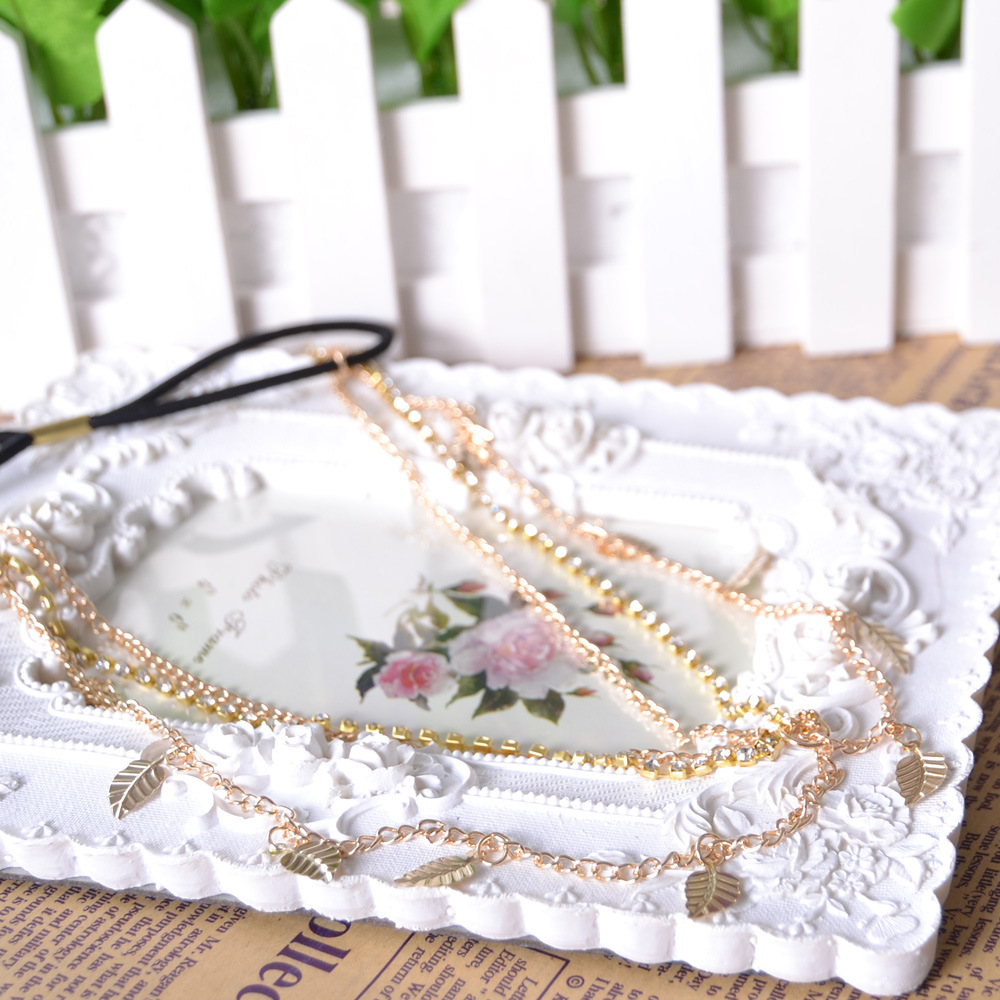 Fashion Gold Leaf Jewelry Bridal Headbands For Bride Bridal Wedding Hair Headpieces Wedding Headpieces Accessories for Women Cheap