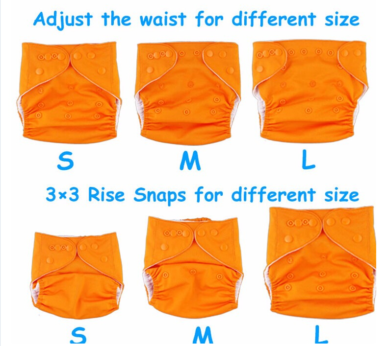Fast Delivery cloth nappy,Reusable Washable Baby Cloth Nappies Nappy Diapers 7 diapers+7 insert 2 layer Baby City diaper 7 color choose