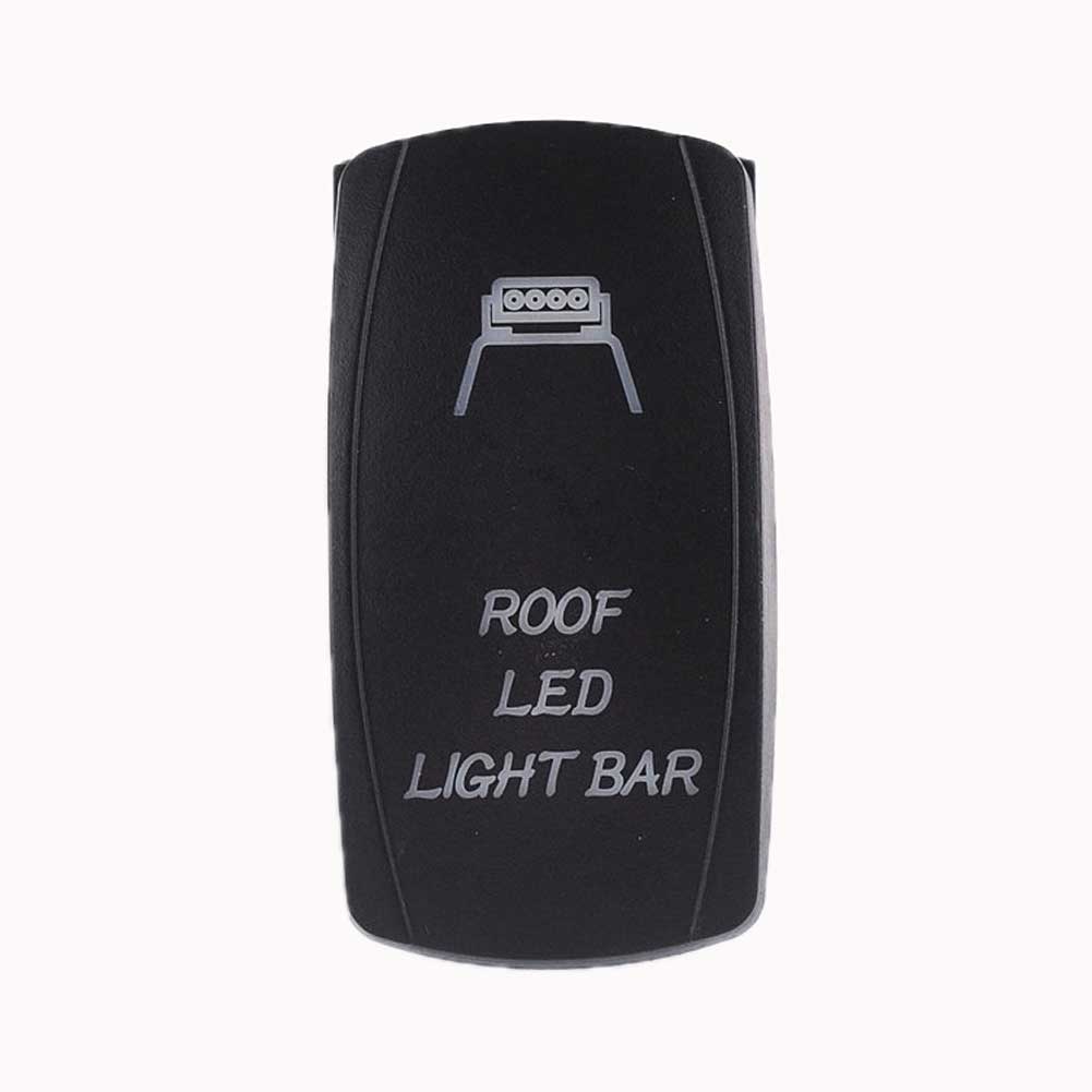 Guaranteed 100% IZTOSS LED ROOF LED LIGHT BAR LED ON-OFF illuminated Rocker SPST Switch Car Van Dash Boat Marine Free Shipping