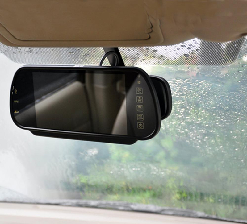 HD 7 Inch Car Bluetooth MP5 Rearview Camera LCD Monitor Mirror Car Reversing LED Nightvision Back up Camera