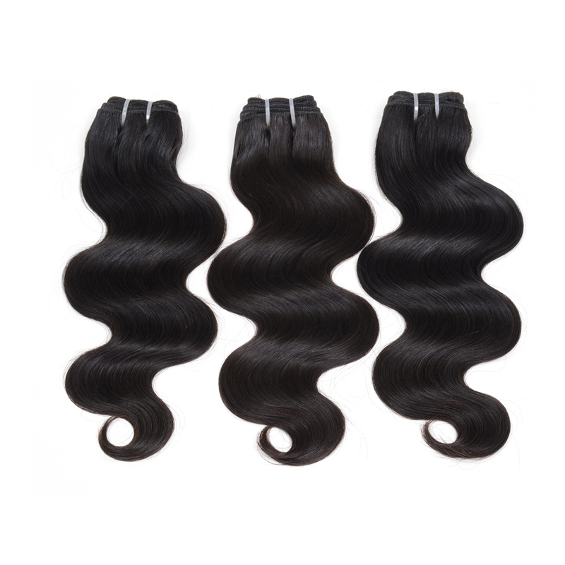 Free shipping 18bundles/lot 100% Brazilian Human Weave Wavy Body Wave Natural Color Hair Extensions Free Shipping