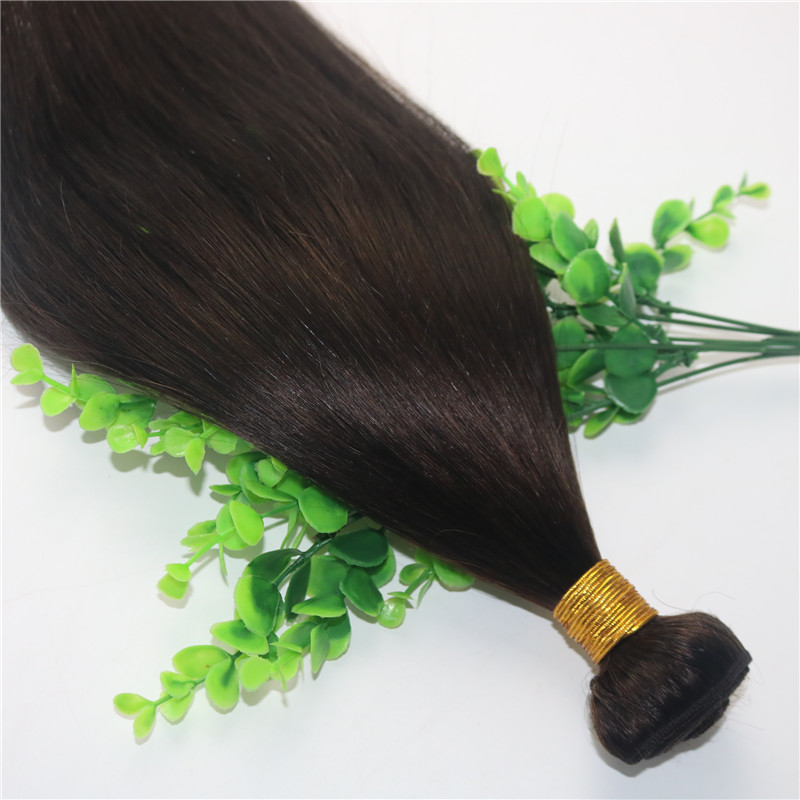 8A Darkest Brown 2# Brazilian Hair Bundles 10-30 Human Hair Extensions Double Drown Straight Hair Weaves Free Fast Shipping