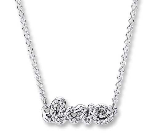 Authentic 925 Sterling Silver Beads Signature Of Love 45 Cm / 17.7 In Necklace Fits European Pandora Style Jewelry Charms & Beads 590415CZ
Authentic 925 Sterling Silver Beads Signature Of Love 45 Cm / 17.7 In Necklace Fits European Pandora Style Jewelry Charms & Beads 590415CZ