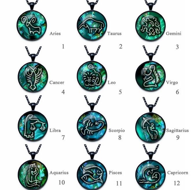 High quality Twelve Seasons Time Gemstone Glass Necklace Pendant Jewelry WFN357 (with chain) mix order 20 pieces a lot