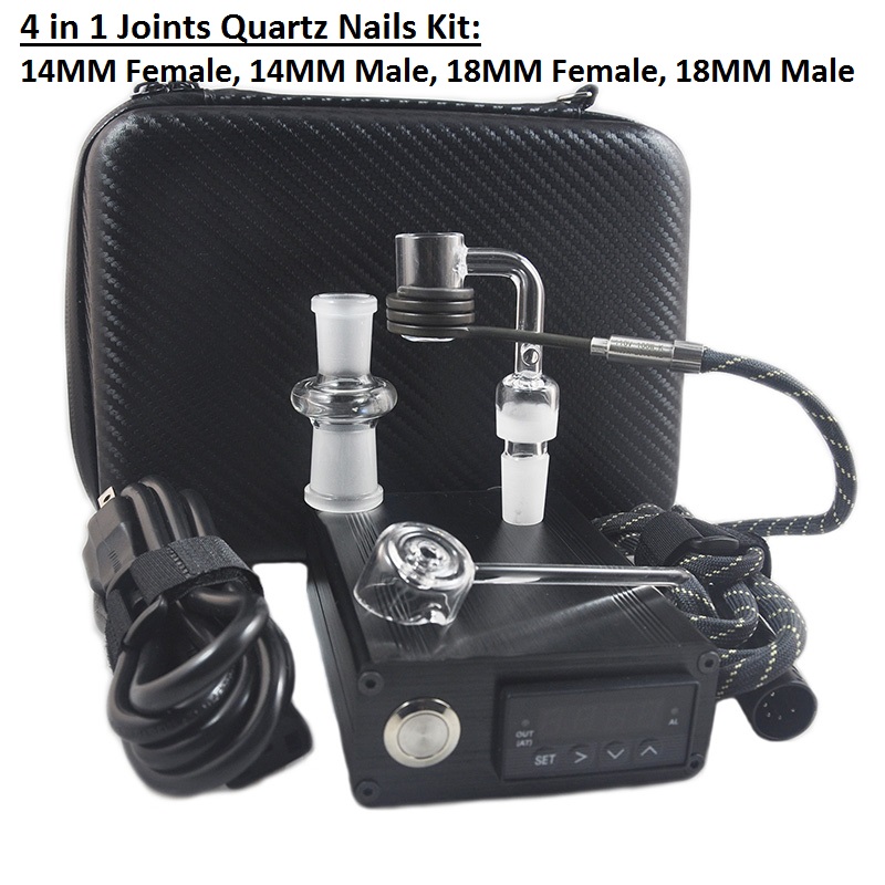 Hot Quartz E Dab Nail Box Kit Electic 14 18 MM Female Male Quartz Nail Electric Dab Nail Complete Kit Temperature Controller Dabber Tools
Hot Quartz E Dab Nail Box Kit Electic 14 18 MM Female Male Quartz Nail Electric Dab Nail Complete Kit Temperature Controller Dabber Tools