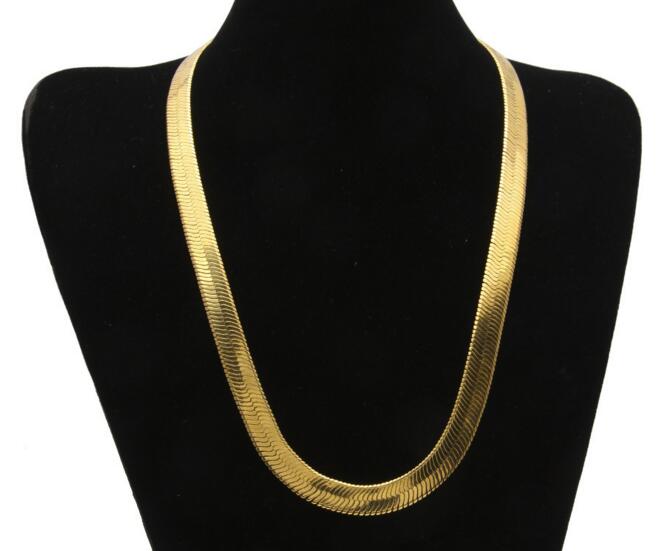 Men's and women's flat snake bone chain 14K Gold plated chain short clavicle blade chain
Men's and women's flat snake bone chain 14K Gold plated chain short clavicle blade chain