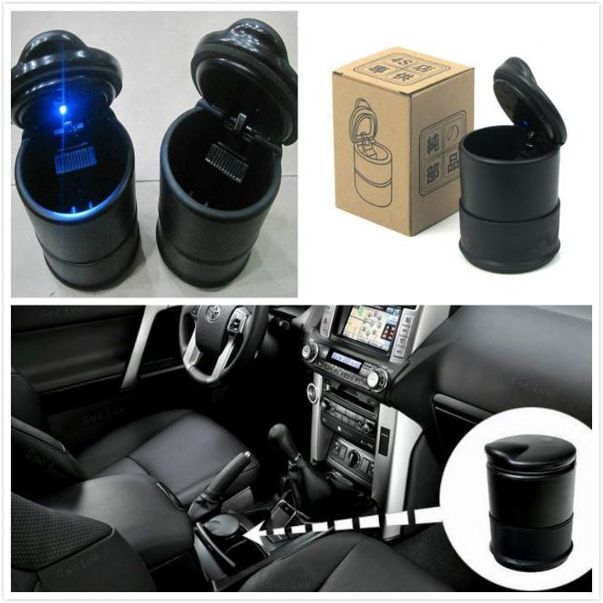 High texture Vehicle ashtray Car Ashtrays Flame retardant With LED Light 9.5x7cm Black High-quality Portable Cigarette Accessories Free DHL
High texture Vehicle ashtray Car Ashtrays Flame retardant With LED Light 9.5x7cm Black High-quality Portable Cigarette Accessories Free DHL