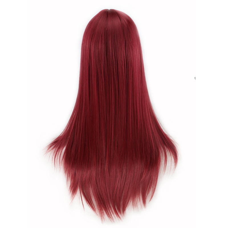 WoodFestival long straight women wig carve hairstyle blonde heat resistant synthetic wigs black natural fiber hair