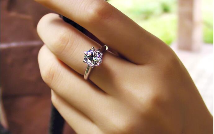 Exquisite Solitaire Topaz & CZ Ring: Sier, Stunning Wedding Jewelry