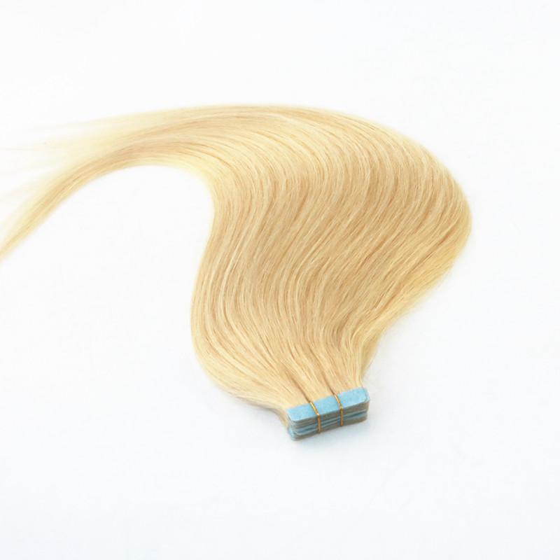 #613 Color High Quality Seamless Virgin Human Hair Skin Weft Tape in Hair Extensions Slik Straight Tape on Extension 100g Per Piece
