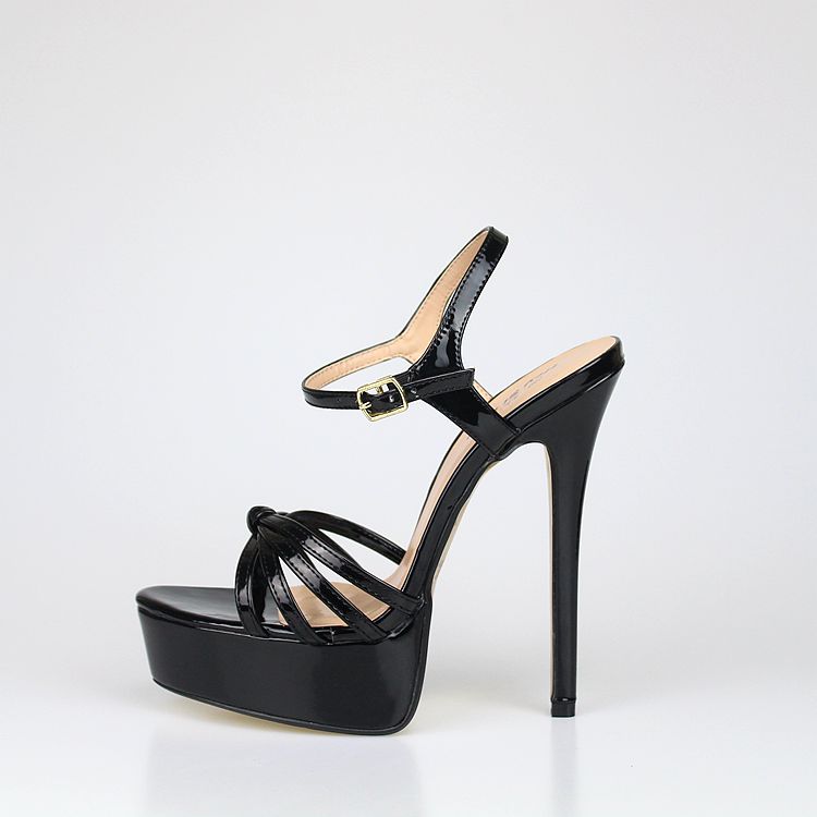 16CM Heel Height Sexy Round Toe Stiletto Heel platform Sandals Party Shoes Heels No.A44