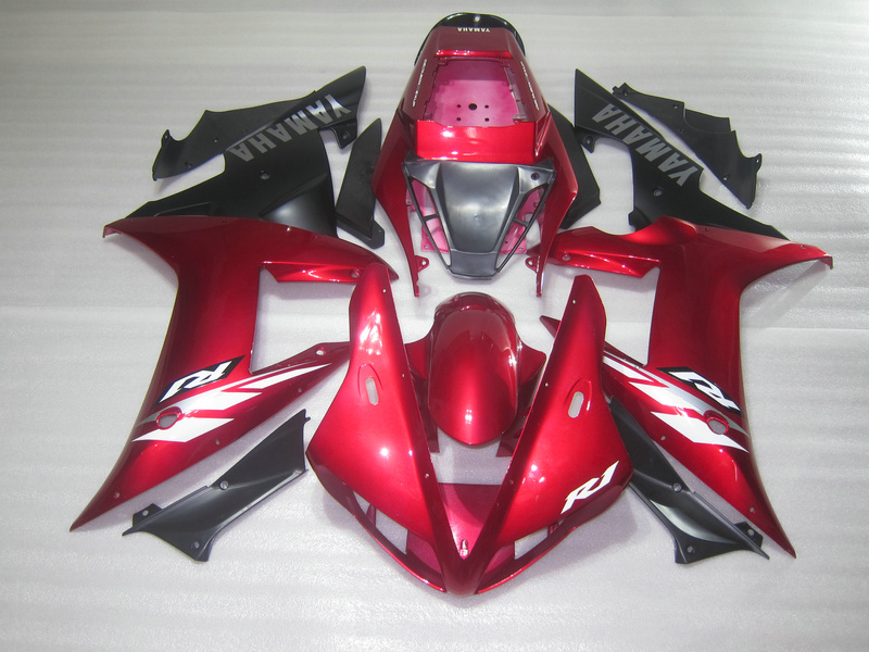 Injection molded motorcycle fairing kit for Yamaha YZF R1 2002 2003 wine red black fairings set YZF R1 02 03 OT57, Same as picture
Injection molded motorcycle fairing kit for Yamaha YZF R1 2002 2003 wine red black fairings set YZF R1 02 03 OT57, Same as picture