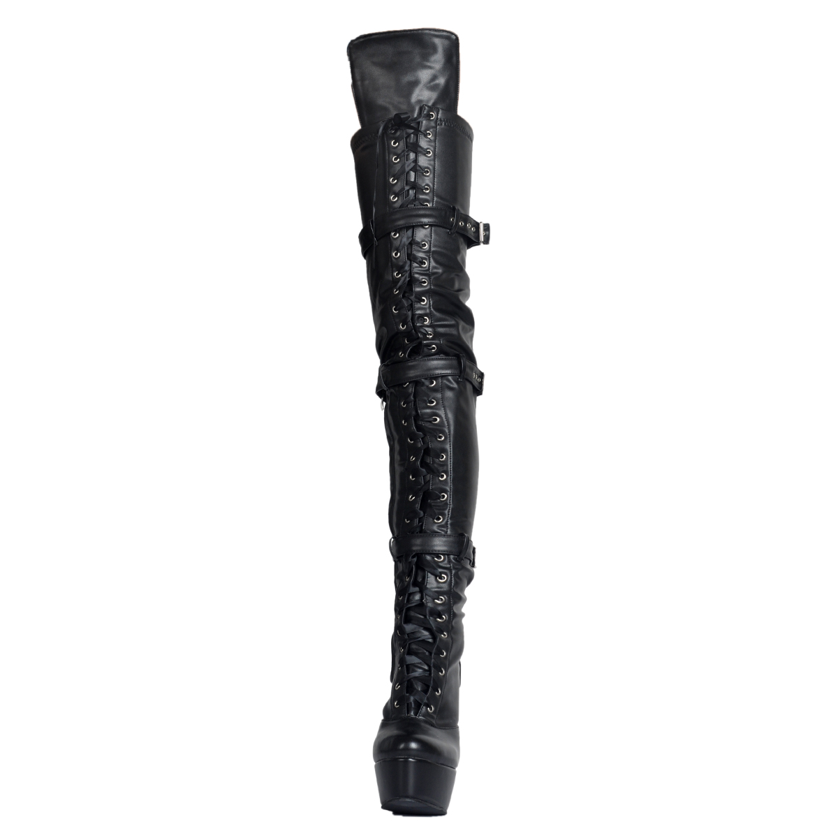 Kolnoo Handmade Womens 2017 New Arrival High Heel Platform Thigh-high Boots Pull Off Large Size Fashion Winter Party Dress Shoes XD340