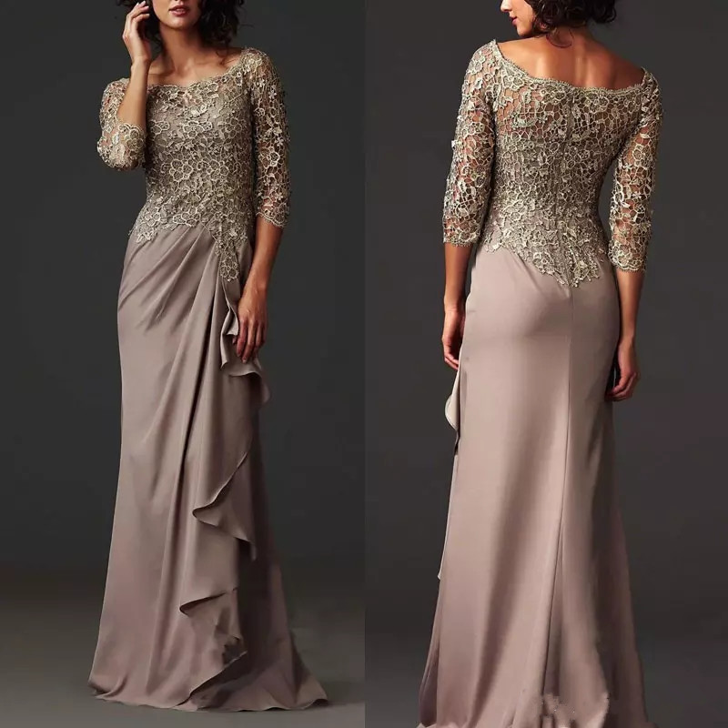 Arabic Chiffon Evening Dress A-Line Side Fold Mother Of The Bride/Groom Dress Lace Applique Long Sleeve Prom Gown Formal Wear, Daffodil
Arabic Chiffon Evening Dress A-Line Side Fold Mother Of The Bride/Groom Dress Lace Applique Long Sleeve Prom Gown Formal Wear, Daffodil