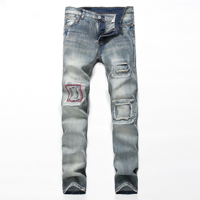2838 big size jeans men casual ripped jean pants adult blue retro straight male trousers classic club denim jeans, As picture showing
2838 big size jeans men casual ripped jean pants adult blue retro straight male trousers classic club denim jeans, As picture showing