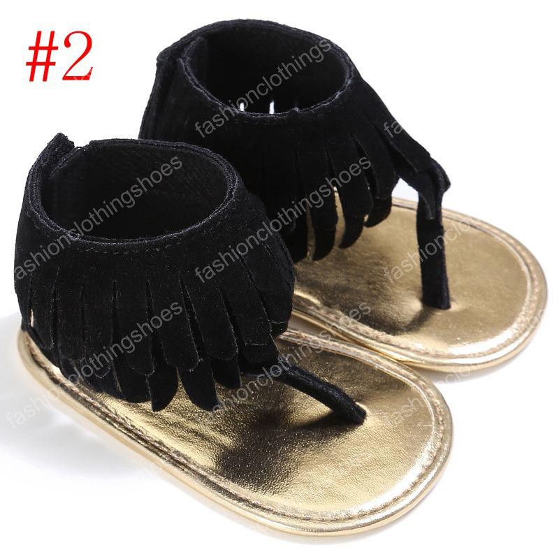 summer infant Tassel sandals baby leather sandals boys girls toddler casual shoes Multicolor high top baby shoes newborn floor walking shoes