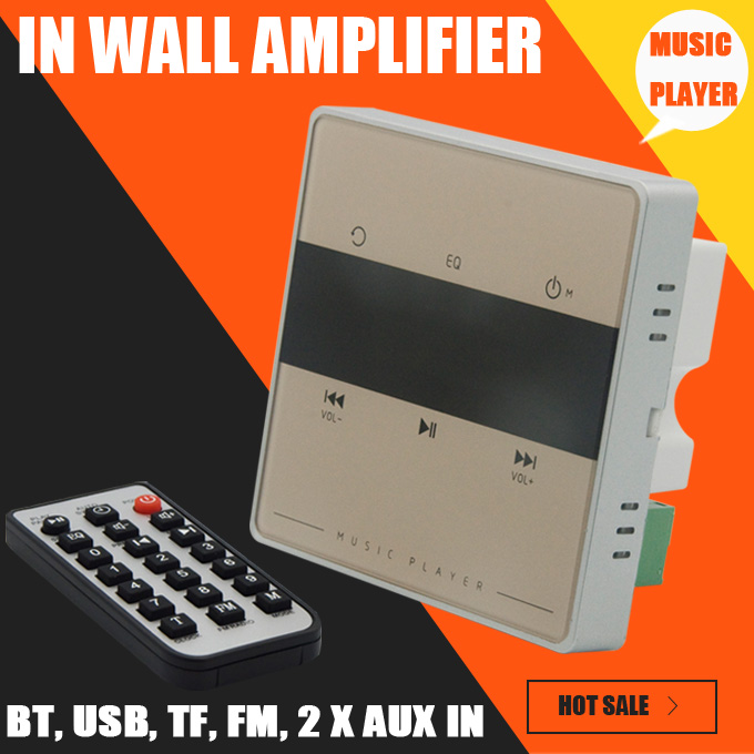 Freeshipping Home o system,music system,Ceiling Speaker system,Bluetooth digital stereo amplifier, in wall amplifier with touch key