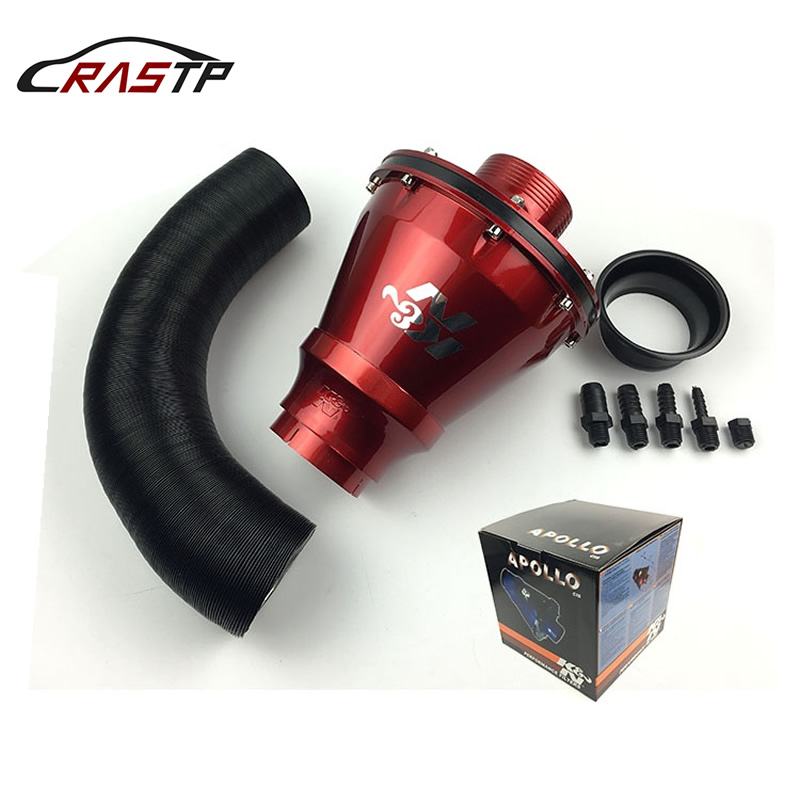 RASTP - High Quality Apollo CIS Flow Air Filter Universal Race Car Cold Air Intake Induction Kit With Air Box & Filt Red Blue Have In Stock от DHgate WW