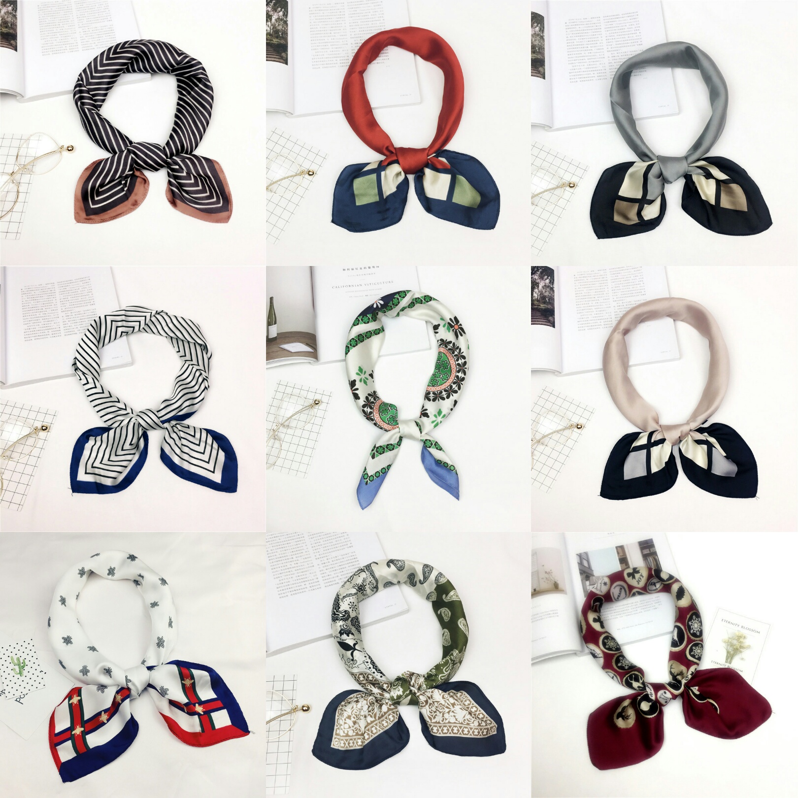 2017 new high-quality silky small square scarf, imitation scarves, spring and autumn winter unique personality silk professional scarf whole
2017 new high-quality silky small square scarf, imitation scarves, spring and autumn winter unique personality silk professional scarf whole