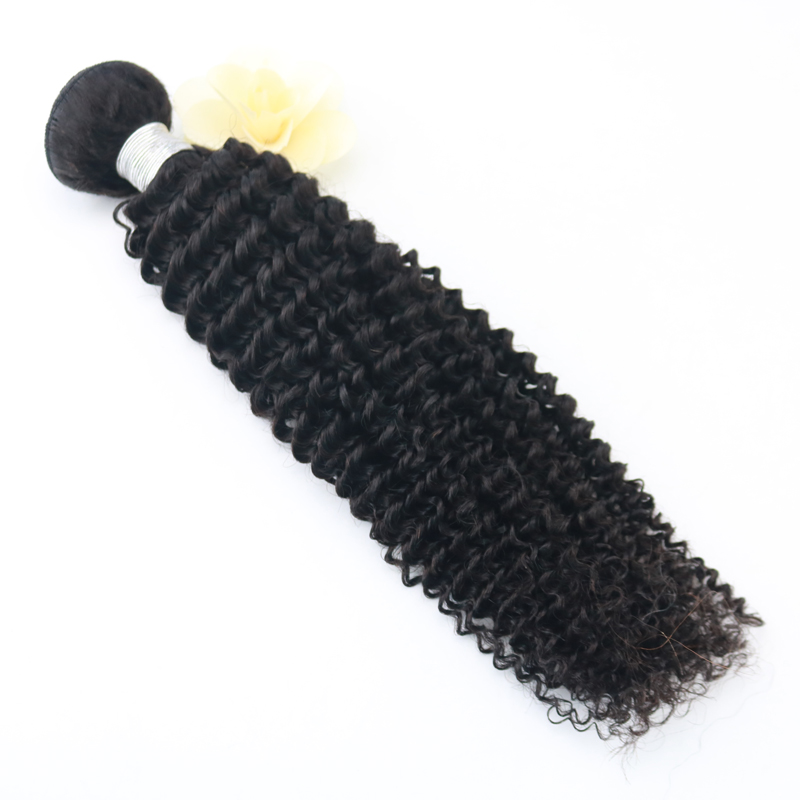 Evermgic Brazilian Kinky Curly Hair 100% Human Hair Weave Bundles 3 Pieces Natural Color Remy Hair