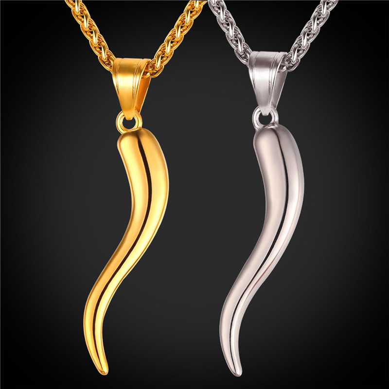 18K Gold Plated Cute Pepper Pendant Necklace for Women Chili Charms Jewelry Men Stainless Steel Necklace
18K Gold Plated Cute Pepper Pendant Necklace for Women Chili Charms Jewelry Men Stainless Steel Necklace