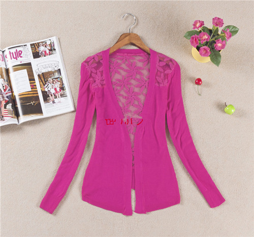 Wholesale- Spring New Style 2017 Summer Autumn Jackets Girl Women' Lace Sweet Candy Color Crochet Knit Blouse Sweater Cardigan Outerwear, Rose red
Wholesale- Spring New Style 2017 Summer Autumn Jackets Girl Women' Lace Sweet Candy Color Crochet Knit Blouse Sweater Cardigan Outerwear, Rose red