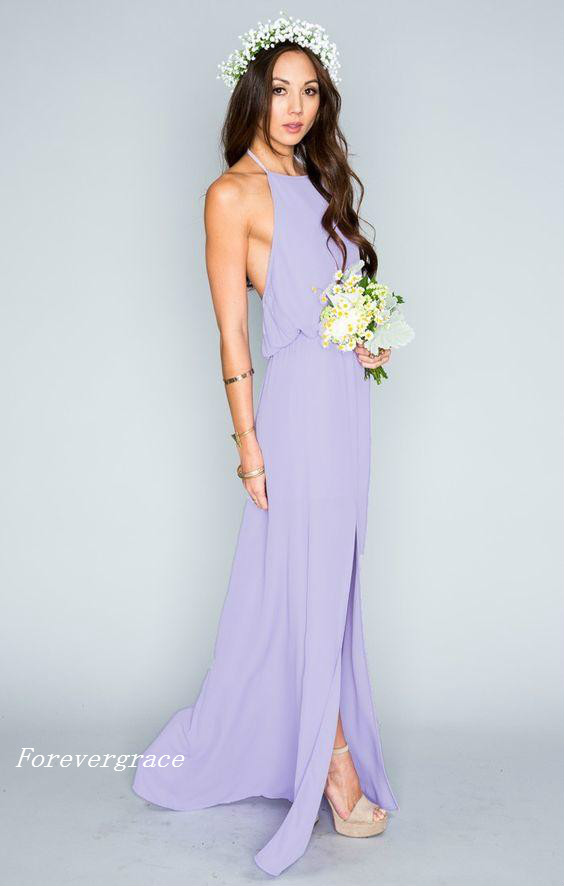 Beach Bohemian Country Style Bridesmaid Dress Summer Boho Maid of Honor Dress Wedding Guest Gown Custom Made Plus Size