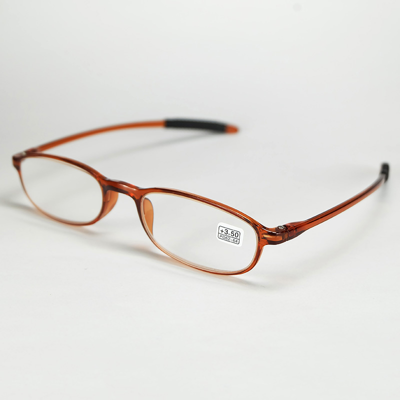 Good Quality Slim Frame Presbyopia Reading Glasses Springy Plastic Material And Antiskid Legs Eyewear For Older People