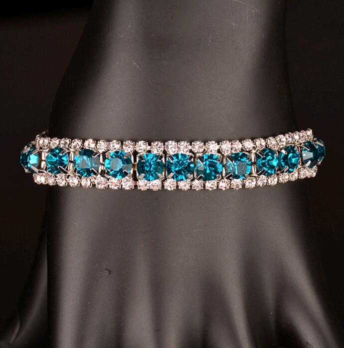 Elegant Women's Crystal Rhinestone Tennis Bracelet - Colorful Varieties of High-Quality Jewelry