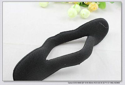 2 xBLack Magic Foam Sponge Hair Styling Donut Bun Maker Former French Twist Tool #R492