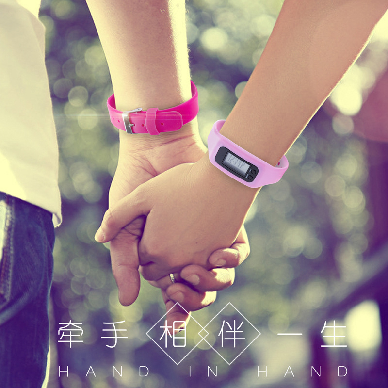 Digital LED Pedometer Smart Wristbands Multi Watch silicone Run Step Walking Distance Calorie Counter Electronic Bracelet Colorful Pedometers free shi